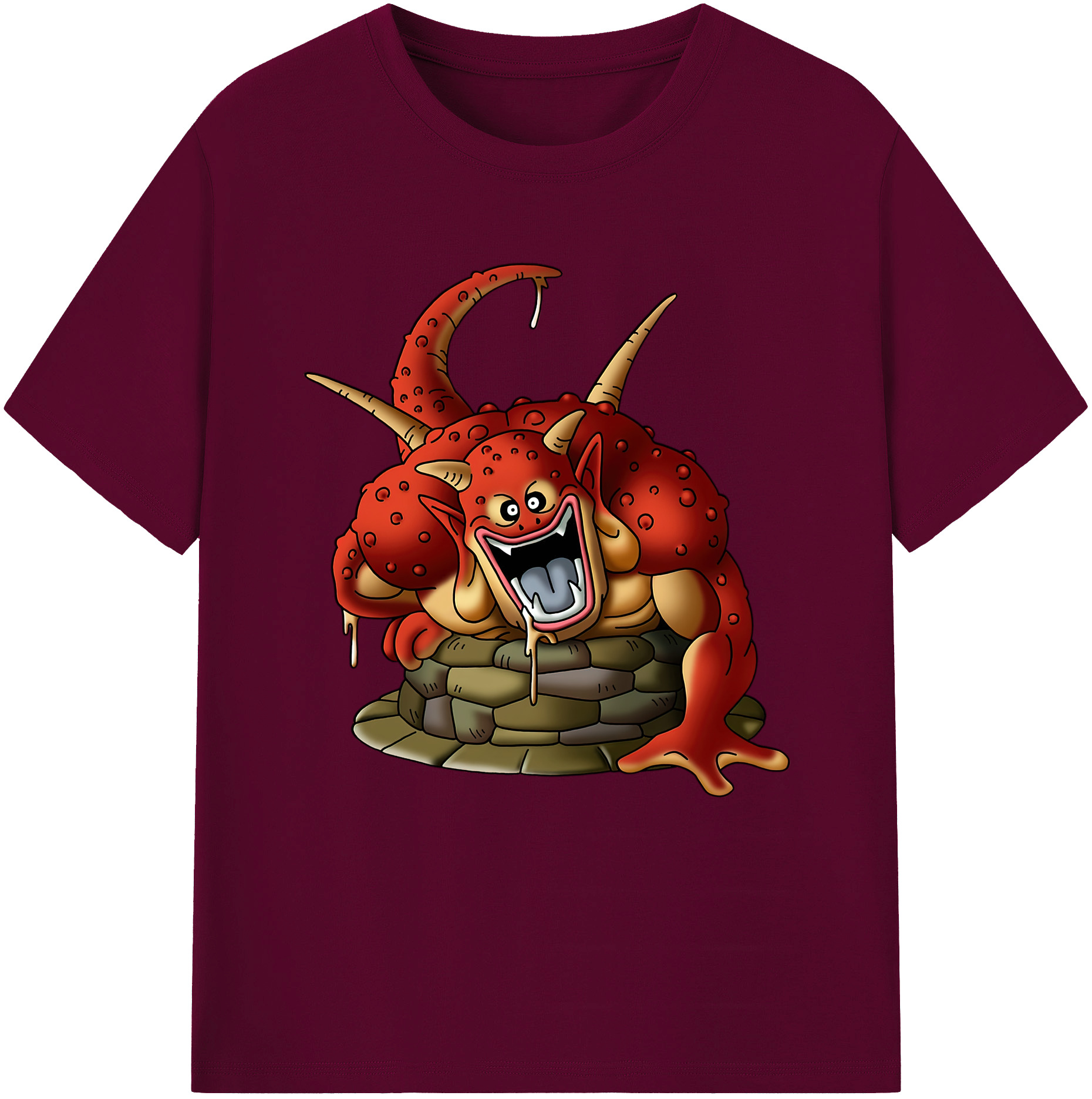 （画像用） ドラゴンクエスト Doragon Kuesuto Dragon Quest レディースカジュアルプリントTシャツ（綿100％）